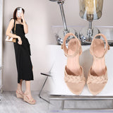 Kylethomasw Size 31-44 Wedge Sandals Comfortable Non-slip Soft Bottom Platform Super High Heel Small Size Women Open Toe Shoes