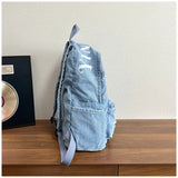 KYLETHOMASW  -  New Star School Bag for Female Japanese Denim Women Backpack High School Teenagers Student Casual Large Capacity Back Pack