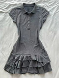 KYLETHOMASW  -  Ruffles Women Dresses Spring Summer Solid Preppy Style Y2k Vestidos Mujer Korean Fashion A-line Vintage Sexy Mini Dress