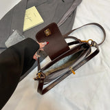 KYLETHOMASW  -  Small PU Leather Crossbody Bags for Women 2024 Y2K Designer Ladies Shoulder Bag Females Simple Handbags and Purses