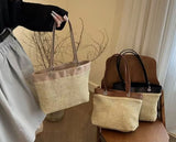 KYLETHOMASW  -  Summer New Fashionable Straw Commuter Tote Bag for Women Retro Single Shoulder Underarm Bags