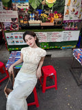KYLETHOMASW  -  High Quality Satin Jacquard Skirt for Women 2025 Spring Summer Elegant Bodycon Long Skirt Office Wear Versatile Commuter Style
