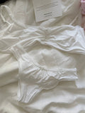 KYLETHOMASW  -  Lace Bra Set Woman Adjusted-strap Seamless Bras+Low Waist Panties Female Casual Simple Solid High Elasticity Lingerie Sets