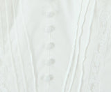 KYLETHOMASW  -  French Indie Folk Elegant White Lace Embroidery Lace V-neck Cotton Sleeveless Dress For Women White Tank Dress