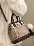 KIylethomasw Y2k Vintage Handbags Women Nylon Patchwork Large Capacity Casual Crossbody Bags Female Harajuku Aesthetic Hand Bag 2023