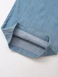 KYLETHOMASW  -  With Belt Casual Blue Loose Jeans Wide Leg Pants Women Minimalist And Fashionable Sky Trousers Women