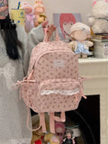 KYLETHOMASW  -  Lace Bow Polka Dot Bag Student Mochila Large Capacity Mochilas Mujer Backpack School Bolsas Feminina Corduroy Bags for Woman