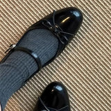 KYLETHOMASW  -  Loose-style Black Round-toe Flat Shoes Autumn New Comfortable Commuter Shallow Shoes Spring New Style