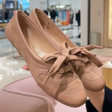 KYLETHOMASW  -  New Womens Shoes Fashion Genuine Leather Casual Shoes for Woman Exquisite Ballet Shallow Flat Shoe Designer Shoes Zapatos Mujer