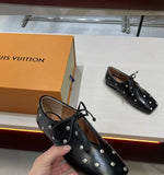 KYLETHOMASW  -  Women's diamond flat  fashionable shoe Comfortable Casual Flats Female Retro Shoes Low Heeled Soft Soled Flat Shoes