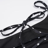 KYLETHOMASW  -  Vacation Dress For Women Sexy Backless Lace Up Polka Dot Mini Dress Spaghetti Strap Slim Fit Summer Party Beach Outfit