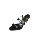 KYLETHOMASW  -  Sandals Stiletto Heels Fashion Womens Shoes 2025 Open Toe All-Match Suit Female Beige Luxury High Low Peep New Sexy Comfort Blac