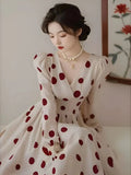 KYLETHOMASW  -  Wave Dot Dress 2025 Early Autumn New Women's Wear Beautiful and Unique  women clothing  bodycon dress