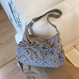 KYLETHOMASW  -  Korean Girl Heart Bow Printing Bag Female 2026 Sweet Fashion Luxury Design Crossbody Bagss Women Y2k Aesthetic Shoulder Handbags