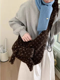 KYLETHOMASW  -  Plush Dot Bag Crossbady Tote Bolsos mujer Shoulder Bags for Woman Commuter Sac Femme Large Capaci Bolsas Underarm Bolsa