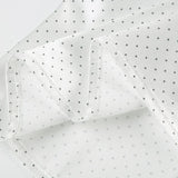 KYLETHOMASW  -  Polka dot short sleeved breasted shirt design with a cinched waist and tie, light and mature satin short commuter top