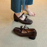 KYLETHOMASW  -  Low Heels Shallow Mouth Rubber Slides PU Hoof Low Heels Shallow Mouth Slides PU Rubber