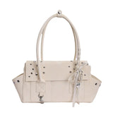 KYLETHOMASW  -  Women's PU Leather Rivet Star Handbag Sweet Cool Niche Aesthetic Daily Street Shoulder Tote Bag New Handbags and Purses