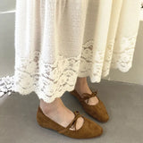 KYLETHOMASW  -  Women Flats Mary Jane Shoes Round Toe Elegant Dress Flat Shoes Soft Flat Heel Ballerinas Shoes Mujer New Woman Shoes