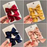 Kylethomasw 2Pcs Bow Hairpin Girls Elegant Flower Hair Clips Women Hairpin Korean Version Cute Hairpin Hair Accessories