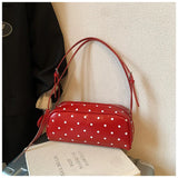 KYLETHOMASW  -  Luxury Design Office Lady Chic Women Handbags Korean Casual Vintage Dots Shoulder Bags Fashion Y2k Aesthetic Trendy Underarm Bag