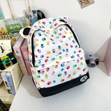 KYLETHOMASW  -  Cute Cat Paw Print Mochilas Mujer Travel Mochila Student  Bag Cute Teenage Girls Bolsas Young Backpack New Bags for Woman