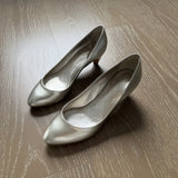 KYLETHOMASW  -  Pointed Toe Stiletto Women's Pumps and Heels, Shiny Satin Elegant Party Heels, Classic Office Evening Sapatos Femininos Elegante