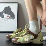 KYLETHOMASW  -  Lightweight Casual Racing Shoes for Women with Hidden Height Increase Breathable Mesh Sporty Sneakers Rubber Upgraded Version