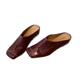 KYLETHOMASW  -  Women Genuine Leather Wrapped Cool Slippers Women Casual Flat Half Slippers Outdoor Comfortable Women Shoes Fashionable New