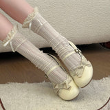 KYLETHOMASW  -  Women's High Heel Shoes 2026 New Lolita Style Women's Mary Jane Shoes Fashion Elegant Bowknot Party Wedding Ladies Dress Shoes