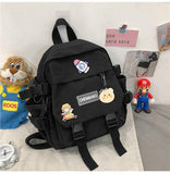 KYLETHOMASW  -  Students Backpack for girl Cute Schoolbag Lady Fashion Shoulder Bag Korean Trend Middle High School