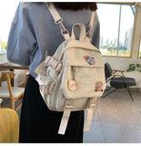 KYLETHOMASW  -  Students Backpack for girl Cute Schoolbag Lady Fashion Shoulder Bag Korean Trend Middle High School