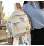 KYLETHOMASW  -  Students Backpack for girl Cute Schoolbag Lady Fashion Shoulder Bag Korean Trend Middle High School