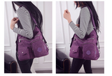 Kylethomasw  3 in 1 Women Bags Multifunction Backpack Shoulder Bag Nylon Cloth Tote Reusable Shopping Bag Ladys Travel Bag Crossbody Bag