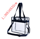 Fashion transparent one shoulder cosmetic bag EVA waterproof travel Beach pouch organizer Wash bag toiletry beauty case