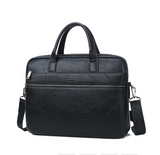 JEEP BULUO JEEP BULUO Men's Briefcase Bags For 13.3" Laptop Man Business Shoulder Bag Handbags High Quality Leather Office Black