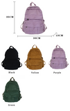 Kylethomasw Vintage Casual Backpack Women Travel Bag  Fashion High Capacity Solid Color Women's Backpack Student Zipper School Bag