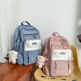 Kylethomasw my Melody Japanese girl student backpack cinnamon cute cartoon backpack pendant