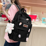 Kylethomasw my Melody Japanese girl student backpack cinnamon cute cartoon backpack pendant