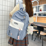 Kylethomasw my Melody Japanese girl student backpack cinnamon cute cartoon backpack pendant