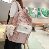 Kylethomasw my Melody Japanese girl student backpack cinnamon cute cartoon backpack pendant