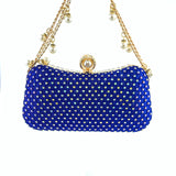 Kylethomasw Women's Evening Bag New Chain Pearl Portable Party Clutch Purse Colorful Diamond Bag Z420
