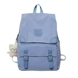 New Fashion Women Backpack Large Capacity Solid Color Travel Bag College Schoolbag for Teenage Girls Laptop Backpacks Kawaii Bag