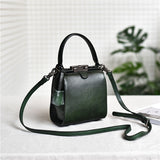 PNDME fashion designer natural genuine leather ladies mini small handbag weekend daily women's real cowhide lock crossbody bag