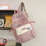 Kylethomasw Backpack female college student large capacity small fresh  multilayer backpack Sen high school junior high school backpack