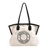 Letters Printed Nylon Tote Bags for Women Big Shoulder Bag Large Travel Handbag for Women Simple Fashion Lady Practical Handbags