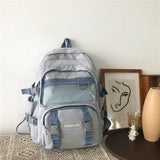 Kylethomasw Fashion Women Backpacks New Brand Nylon Waterproof Fabric Rucksack for Teen Girls School Bag Students Bookbag Travel Mochila Big