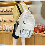 New Summer Nylon Women Rucksack Female Travel Double Shoulder Backpack Student School Bag for Teenager Girls Mochila