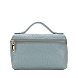 Kylethomasw New Fashion designer handbag embossed ostrich leather portable bag small clutch bag lady hand bag purse