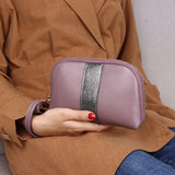 Women Wallet Long Fashion Zipper Clutch Hand Bag genuine leatherMobile Phone Bag Card Holder Coin Purse Thin Wallet